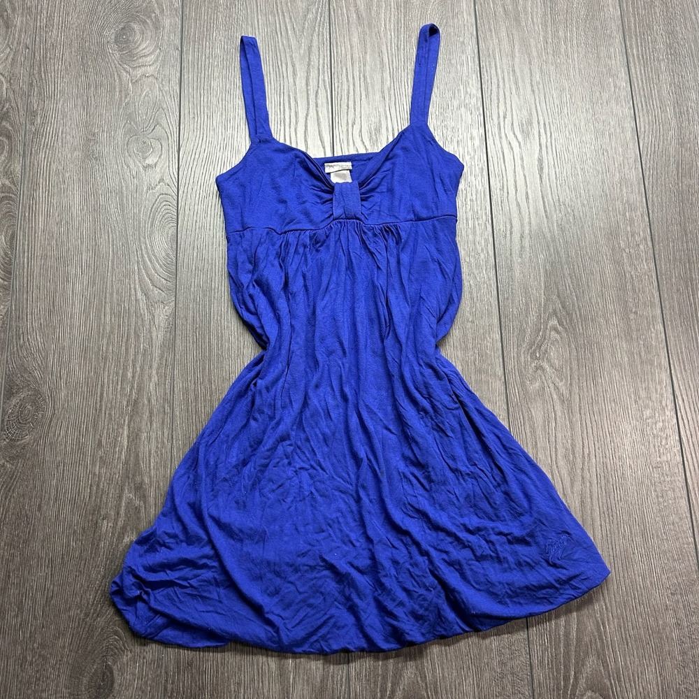 Garage Vintage Y2k Royal Blue XS Empire Waist Mini Dress Sleeveless